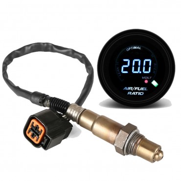 O2 Oxygen Sensor+52mm Air Fuel Ratio Gauge for Hyundai Accent Kia Rio