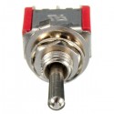 Red 3 Pin ON-OFF-ON 3 SPDT Small Toggle Switch AC 6A/125V 3A/250V