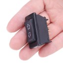 Universal DPDT Car Power Window Rocker Switch 5 Pins DC 12V 20A Black Plastic