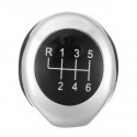 5 6 Speed Leather Chrome Aluminum Manual Gear Shift Knob For BMW E82 E90 E91 E60 E63 E83 E84 E53