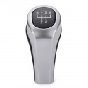 5 6 Speed PU Leather Chrome Manual Gear Shift Knob For BMW E90 E91 E92 X1 X3 X5