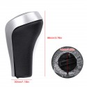 5 6 Speed PU Leather Chrome Manual Gear Shift Knob For BMW E90 E91 E92 X1 X3 X5