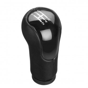5 Speed Gear Shift Knob Stick PU leather for Ford Fiesta Fusion Transit Connect 2002 UP