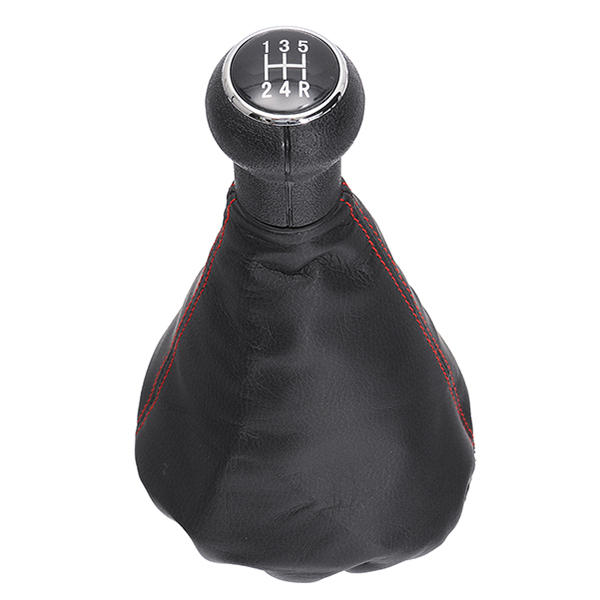 5 Speed Gear Shift Knob With Leather Boot For VW Golf 3 MK3 92-98/Vento 92-98