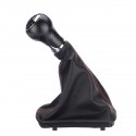 5 Speed Gear Shift Knob with Boot Cover for Audi A3 A4 A6 A8