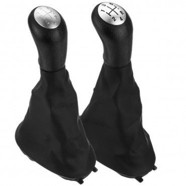 5 Speed Gear Shift Knob with Gaiter Boot Cover For Renault Megane Clio Kangoo Scenic