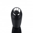 5 Speed Gear Shift Knob with Gaiter Boot Cover Glossy Silver For Renault Megane Clio Kangoo Scenic