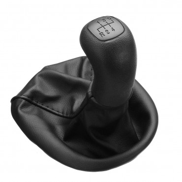 5 Speed Gear Shift Knob with Gaiter Boot Cover PU Leather for Mercedes VITO W638 1996-2000 0002670010