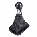 5 Speed Gear Shift Knob with Leather Boot Cover For AUDI A3 A4 Q5 S3 S4