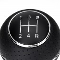 5 Speed Gear Shift Knob with Sleeve Adapter Lever Black for Ford Focus Mondeo Fiesta