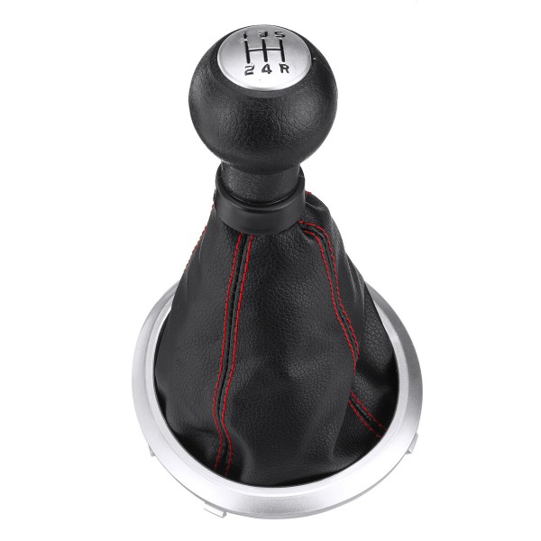 5 Speed Gear Stick Shift Knob + RED Dust Cover Shifter For Suzuki Swift SX4 ALTO