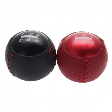 5 Speed Leather Round Ball Manual Gear Shift Knob Shifter For Civic Type R FK2