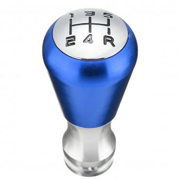 5 Speed Manual Gear Shift Knob Aluminum Alloy Black/Blue/Red with Adapter For Peugeot 405 307 206