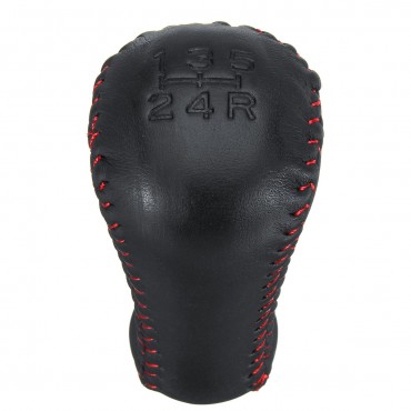 5 Speed PU Leather Manual Gear Shift Knob Black For Lexus Subaru Scion