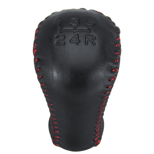 5 Speed PU Leather Manual Gear Shift Knob Black For Lexus Subaru Scion