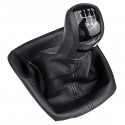 5/6 Speed Gear Shift Knob Stick with PU Leather Gaiter Boot Cover For Skoda Octavia MK2 2004-2012