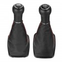 5/6 Speed Gear Shift Knob with Gaitor Boot Dust Cover PU Leather For VW Golf 4 Bora