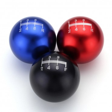 6 Speed Aluminum Round Ball Racing Car Manual Gear Shift Shifter Knob For Honda