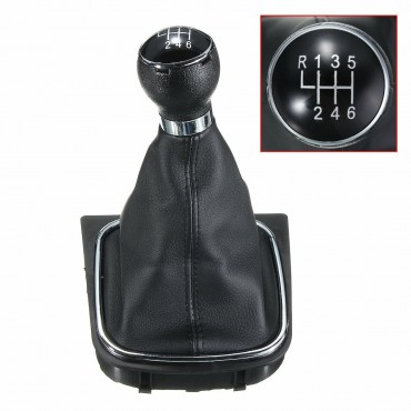 6 Speed Car Gear Shift Knob Gaiter Boot Manual For VW Golf Jetta MK5 MK6