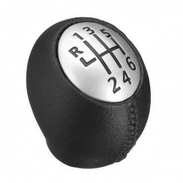 6 Speed Gear Shift Knob For Renault Megane Clio Laguna Vauxhall Opel PU Leather