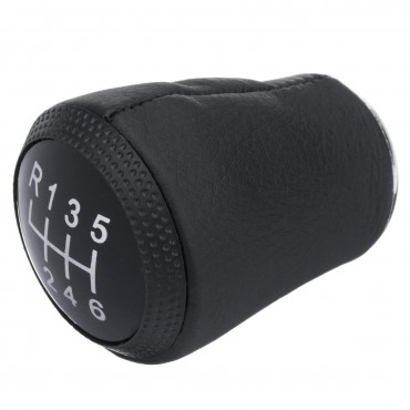 6 Speed Gear Stick Shift PU Leather Knob Fit For Audi A4 B5 A6 C5 A8 D2