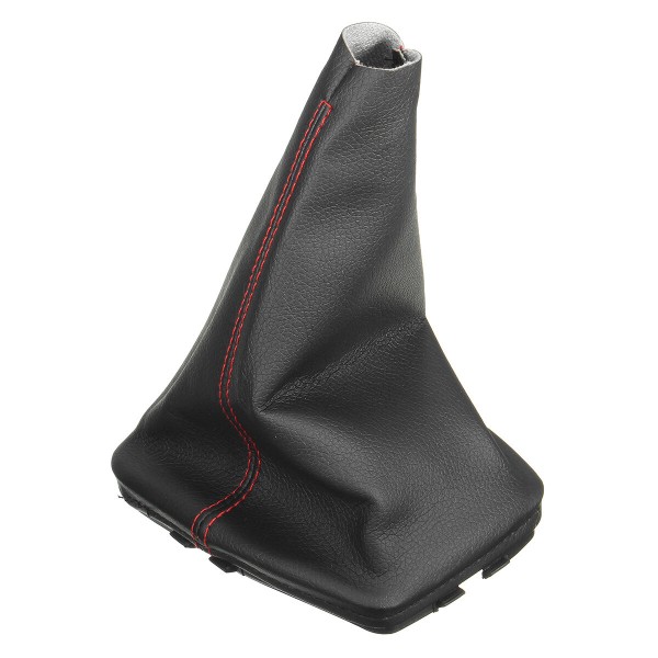 Black Leather Gear Stick Shift Lever Knob Gaiter Dust Cover For VW Golf Bora