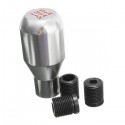 Car 5 Speed Manual Gearshifter Aluminum Silver Shift Knob Gear Stick