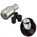 Car 5 Speed Manual Gearshifter Aluminum Silver Shift Knob Gear Stick