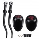 Car 5/6 Speed Dual Bend Short Shifter Gear Shift Knob For Honda Civic Acura Integra