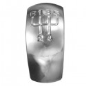 Chrome Black 5 Speed Gear Shift Knob Cap Cover For Skoda Octavia MK2