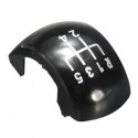 Chrome Black 5 Speed Gear Shift Knob Cap Cover For Skoda Octavia MK2