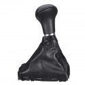 Gear Shift Knob with PU Leather Gaiter Boot Cover For Audi A4 A6 Q5 Q7 Left-hand Drive