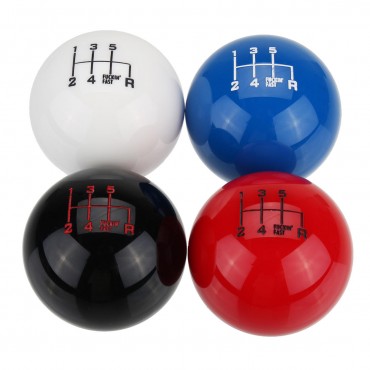 M10X1.5mm 6 Speed Round Ball Gear Shift Knob Short Throw Shifter Lever Universal