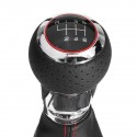 PU Leather 6 Speed Shifter Gear Shift Knob with Boot Cover Handle For Audi A3 S3 8p A4 S4 Q5