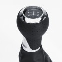 PU Leather 6 Speed Shifter Gear Shift Knob with Boot Cover Handle For Audi A3 S3 8p A4 S4 Q5