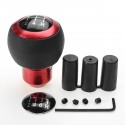 Universal 5 6 Speed Manual Car Gear Shift Knob Shifter Lever Aluminum Handle Ball with 3 Adapter