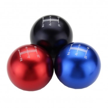 Universal 5 Speed Aluminum Round Ball Racing Car Manual Gear Shift Shifter Knob