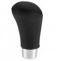 Universal Black Leather Car Gear Lever Shift Knob 9cm Length Shifter