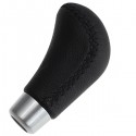 Universal Black Leather Car Gear Lever Shift Knob 9cm Length Shifter