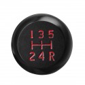 Universal Car 5 Speed Aluminum Alloy Gear Shift Knob With 8mm/10mm/12mm Adapter