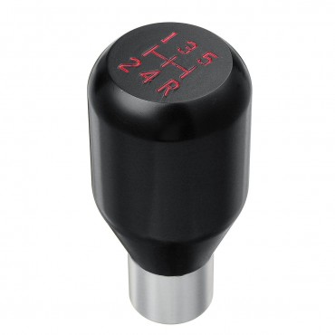 Universal Car 5 Speed Aluminum Alloy Gear Shift Knob With 8mm/10mm/12mm Adapter