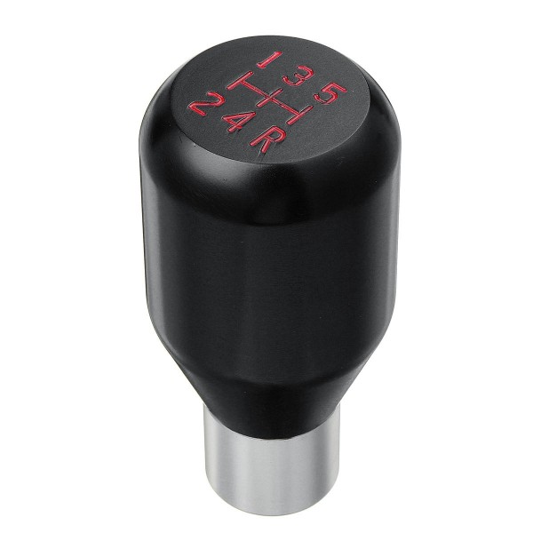 Universal Car 5 Speed Aluminum Alloy Gear Shift Knob With 8mm/10mm/12mm Adapter