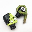 Universal Gear Shift Knob Manual Automatic Gearshift Shifter Green Skull