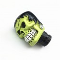 Universal Gear Shift Knob Manual Automatic Gearshift Shifter Green Skull