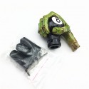 Universal Gear Shift Knob Manual Automatic Gearshift Shifter Green Skull