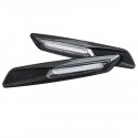 1 Pair Amber LED Side Marker Light Turn Signal Carbon Black+Clear For BMW E60 E61 E90 E91 E81 E82 E87 E88