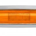 10-30V Chrome LED Side Marker Lights Indicator Lamp Waterproof for Trailer Truck Lorry