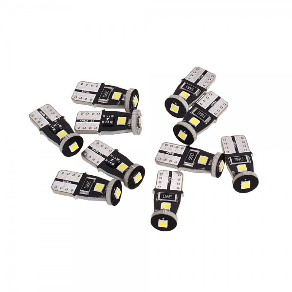 10Pcs T10 SMD3030 LED Car Light Reading Lamp License Lamp Refitted Driving Lamp Universal