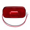 12-24V LED Oblong Side Marker Lights Car Caravan RV Clearance Indicator Lamp Red