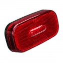 12-24V LED Oblong Side Marker Lights Car Caravan RV Clearance Indicator Lamp Red